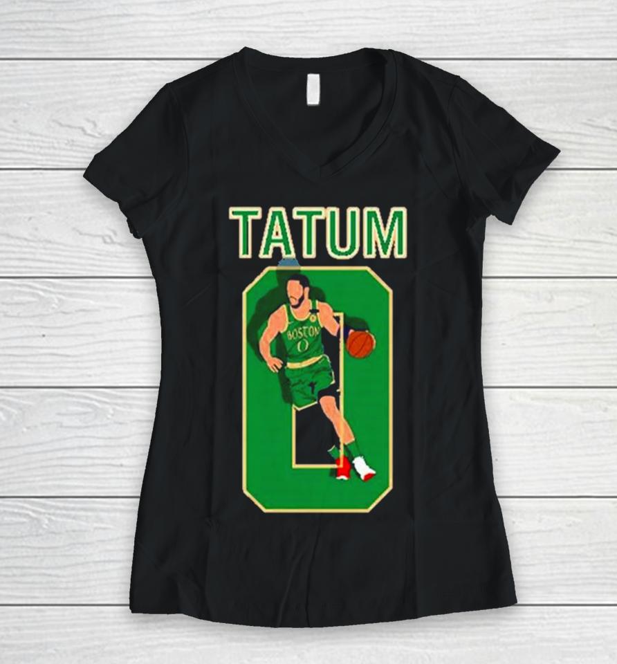 0 Jayson Tatum Sport Basketball Women V-Neck T-Shirt