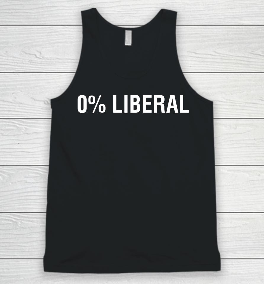 0% Liberal Zero Percent Liberal Unisex Tank Top