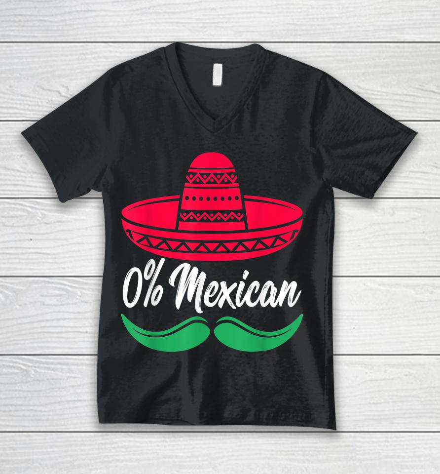 0 Mexican Cinco De Drinko Shirt Party Funny Cinco De Mayo Unisex V-Neck T-Shirt