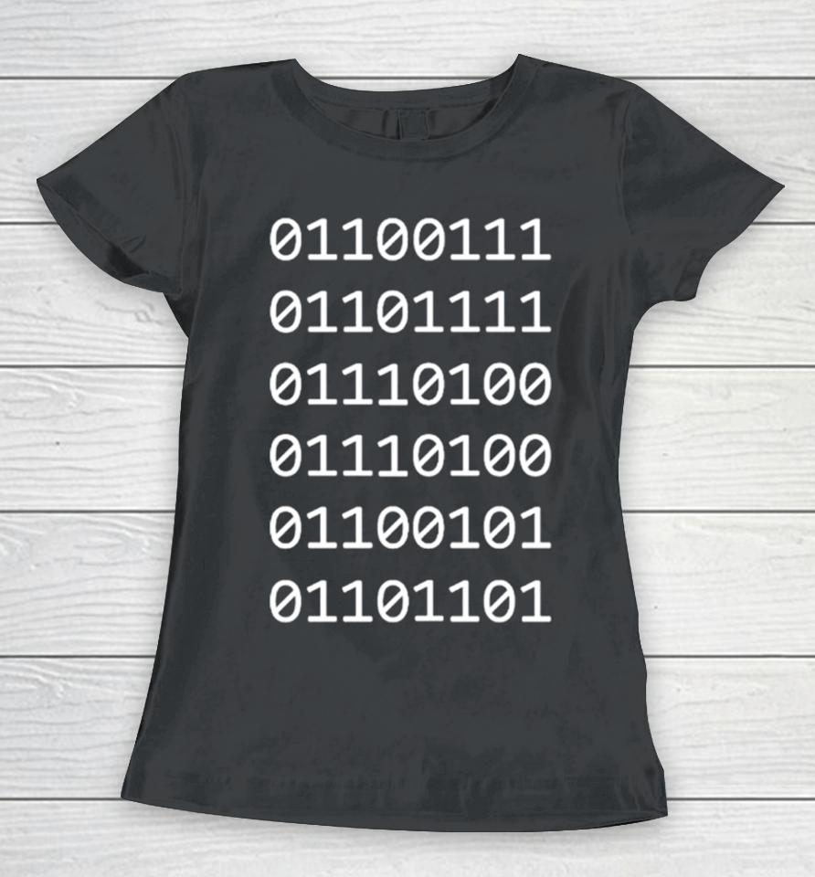 01101101 Binary Gottem Women T-Shirt