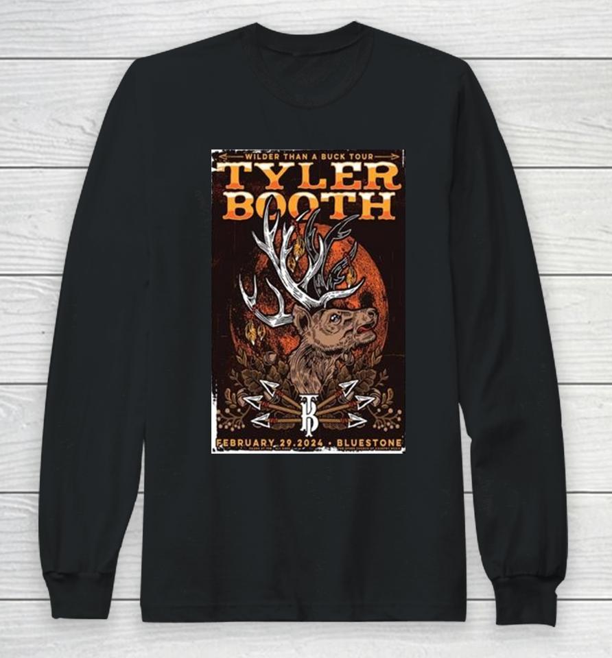 02 29 2024 Tyler Booth Show Bluestone, Columbus Long Sleeve T-Shirt