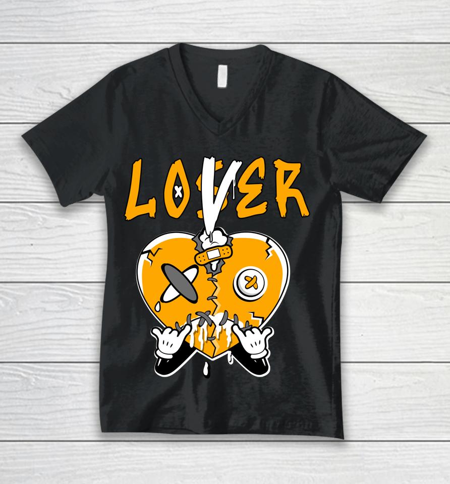 1 High Og Yellow Toe Tee Loser Lover Heart Og Yellow Toe 1S Unisex V-Neck T-Shirt