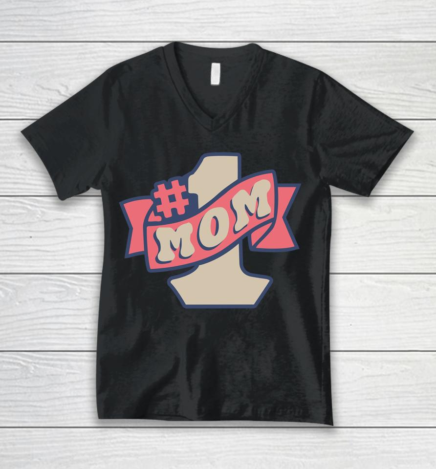 1 Mom Unisex V-Neck T-Shirt