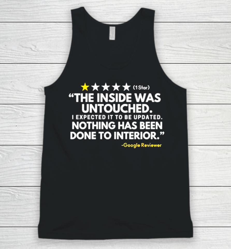 1 Star The Inside Was Untouched Unisex Tank Top