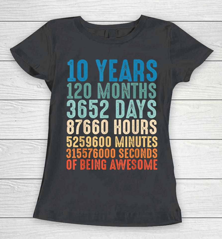 10 Year Old Birthday Decorations Gifts For 10 Year Old Boys Women T-Shirt