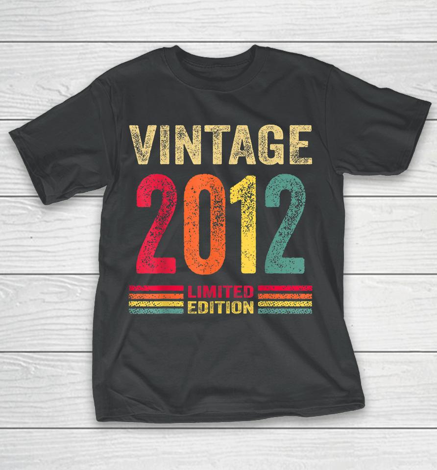 10 Year Old Gifts Vintage 2012 Limited Edition 10Th Birthday T-Shirt