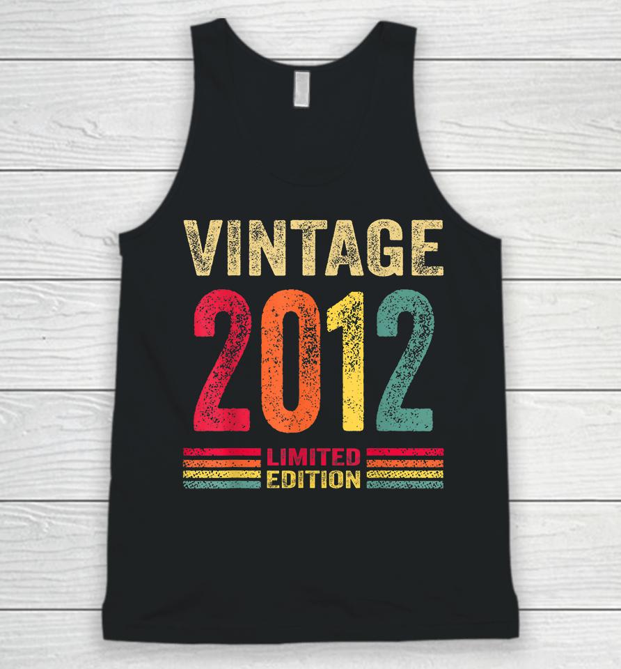 10 Year Old Gifts Vintage 2012 Limited Edition 10Th Birthday Unisex Tank Top