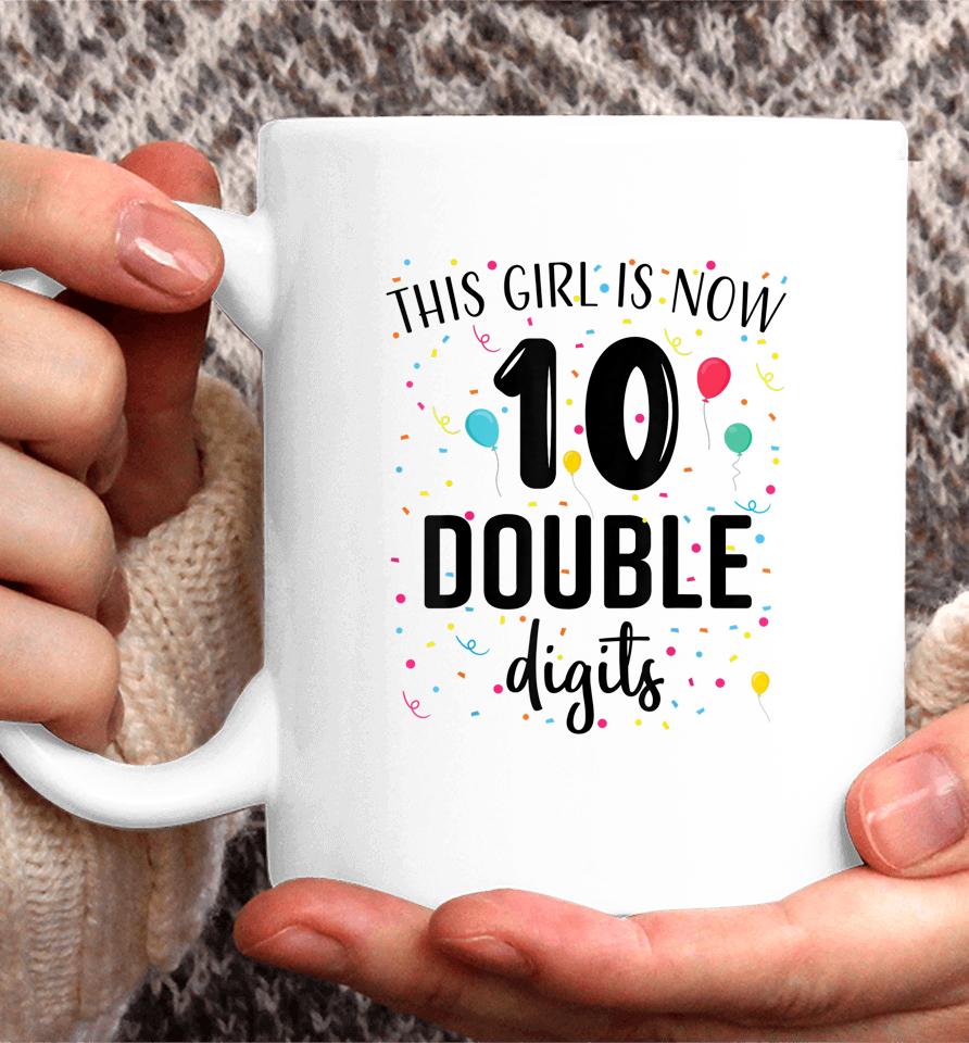 10 Years Birthday 10Yr Boy Girl Double Digits 10Th Birthday Coffee Mug