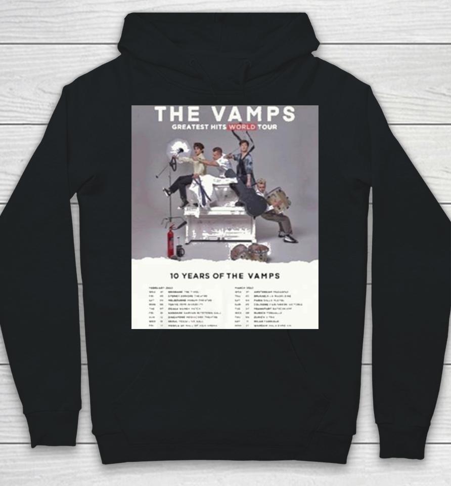 10 Years Of The Vamps Greatest Hits Worlsd Tour 2023 Hoodie