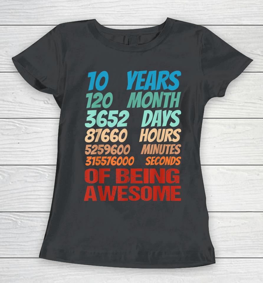 10 Years Old 10Th Birthday Boy Girl 10Th Birthday Women T-Shirt