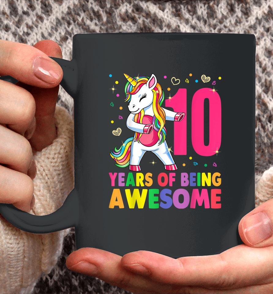 10 Years Old 10Th Birthday Girl Unicorn Coffee Mug