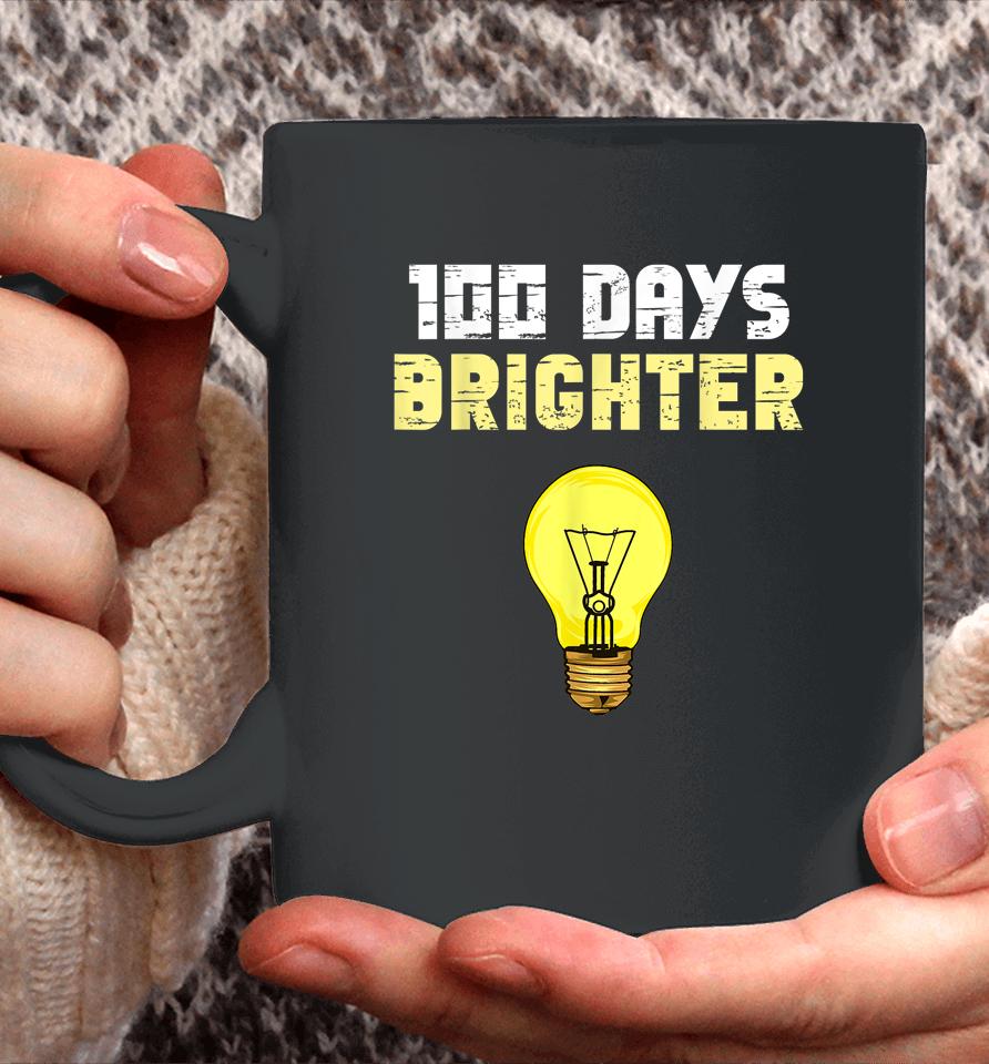 100 Days Brighter Light Bulbs 100Th Day Of School Coffee Mug