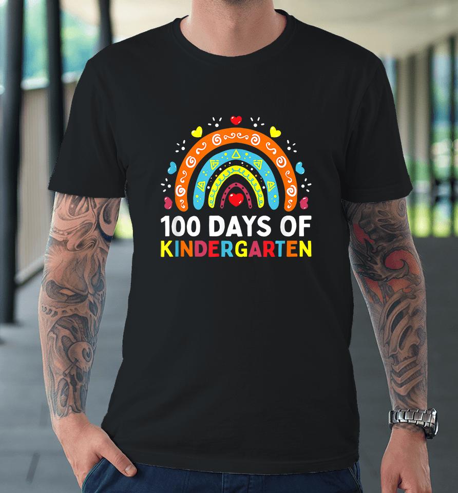 100 Days Of Kindergarten School Teacher Premium T-Shirt