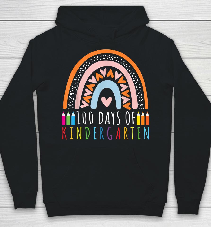 100 Days Of Kindergarten Teacher 100Th Day Of School Hoodie