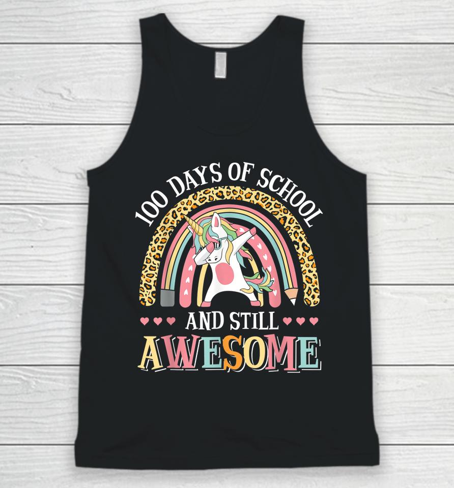 100 Days Of School And Still Awesome Unicorn Unisex Tank Top