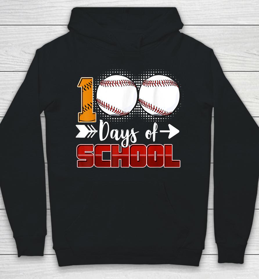 100 Days Of School Baseball Hoodie
