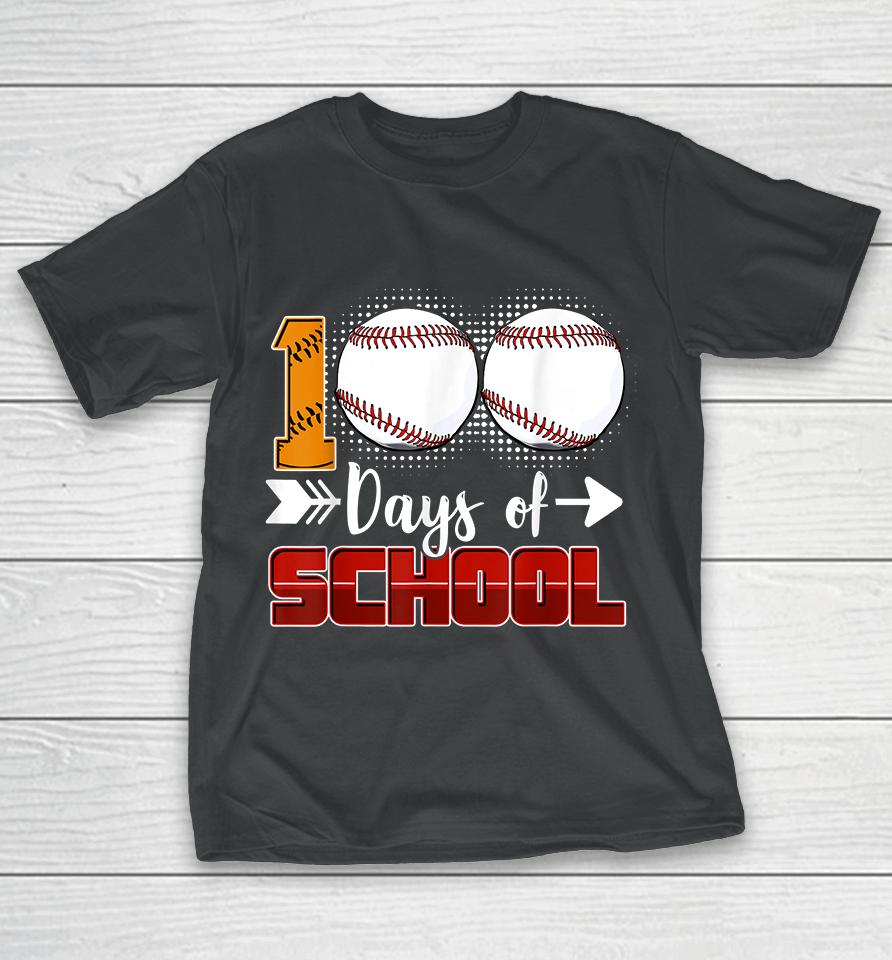 100 Days Of School Baseball T-Shirt