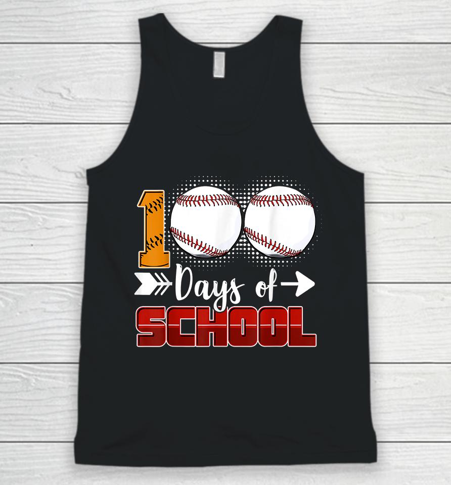 100 Days Of School Baseball Unisex Tank Top