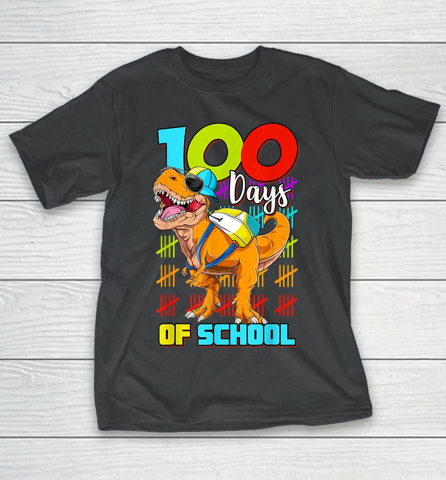 100 Days Of School Dinosaur T-Shirt