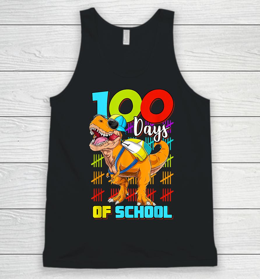 100 Days Of School Dinosaur Unisex Tank Top