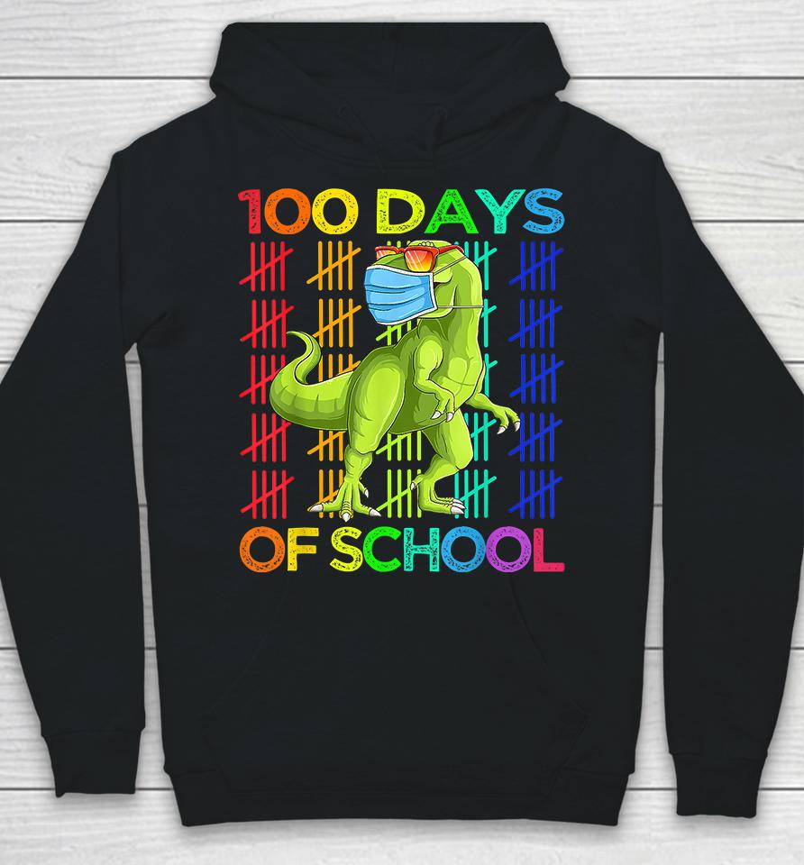 100 Days Of School Dinosaur T-Rex Hoodie