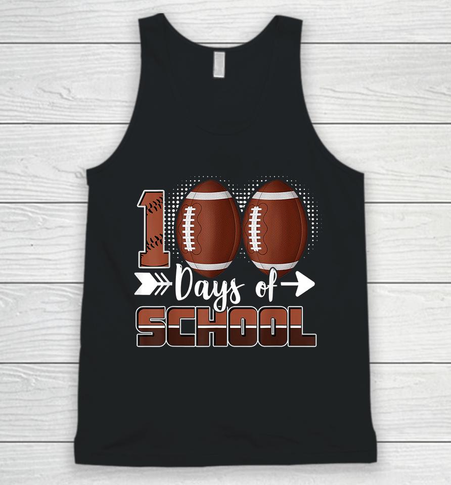 100 Days Of School Football Unisex Tank Top