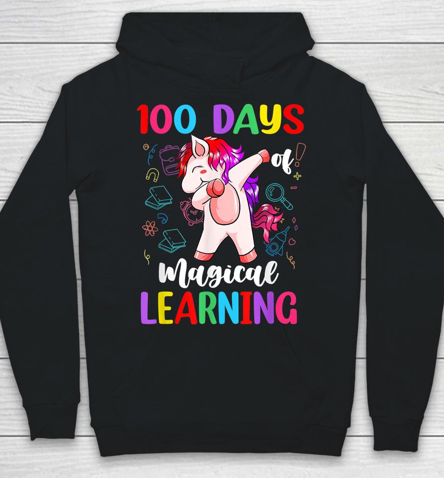 100 Days Of School Magical Learning Unicorn Hoodie