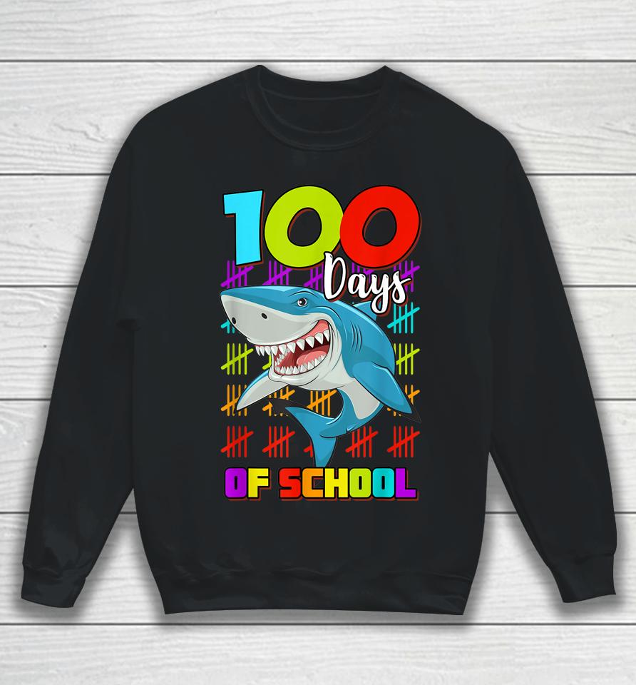 100 Days Of School Shark Sweatshirt