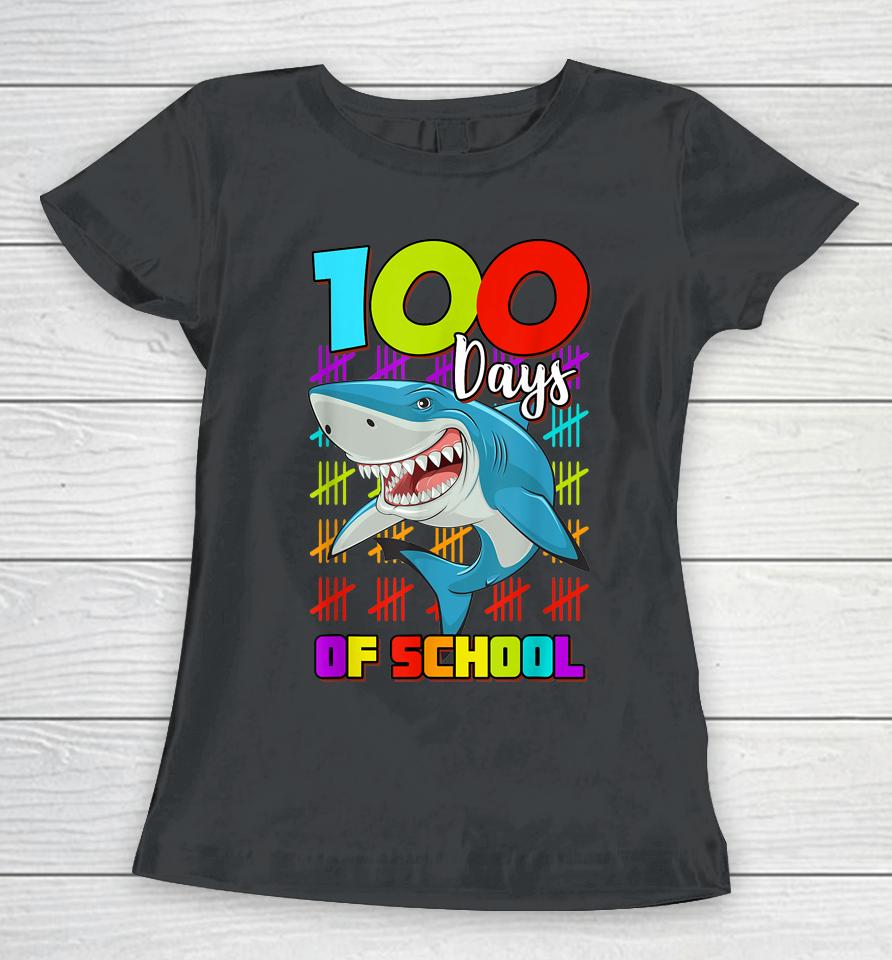 100 Days Of School Shark Women T-Shirt