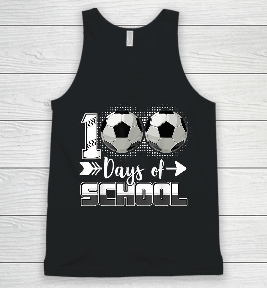 100 Days Of School Soccer Unisex Tank Top