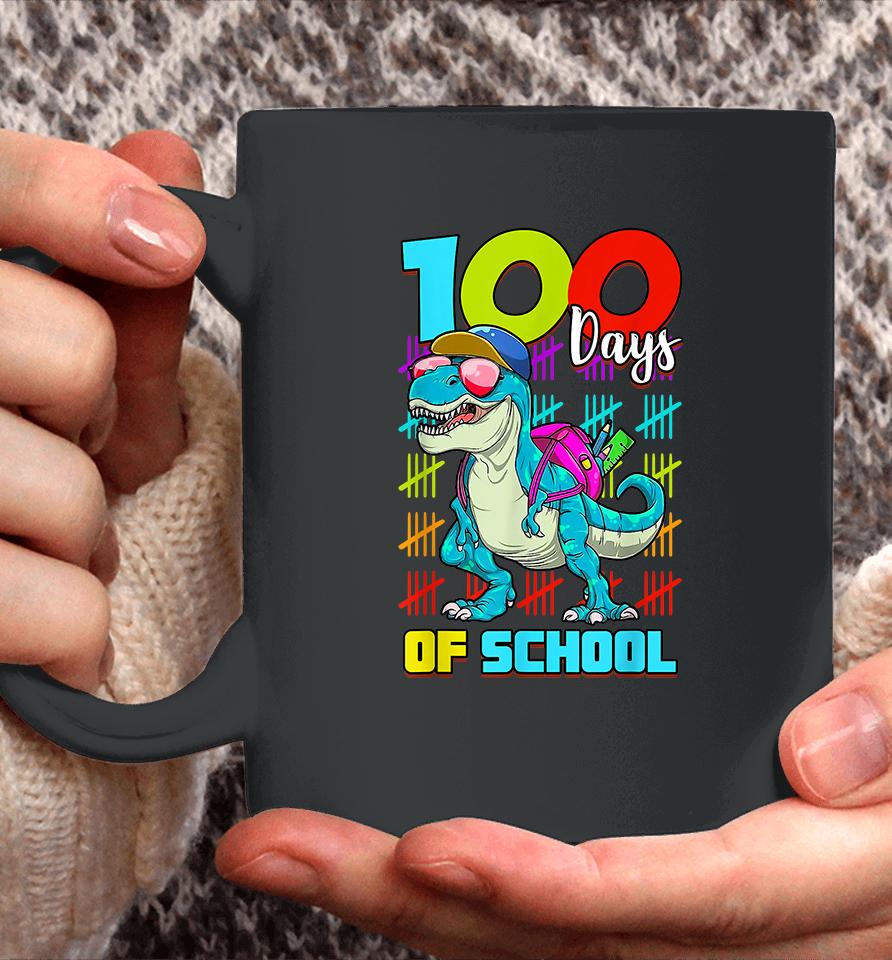 100 Days Of School T-Rex Coffee Mug