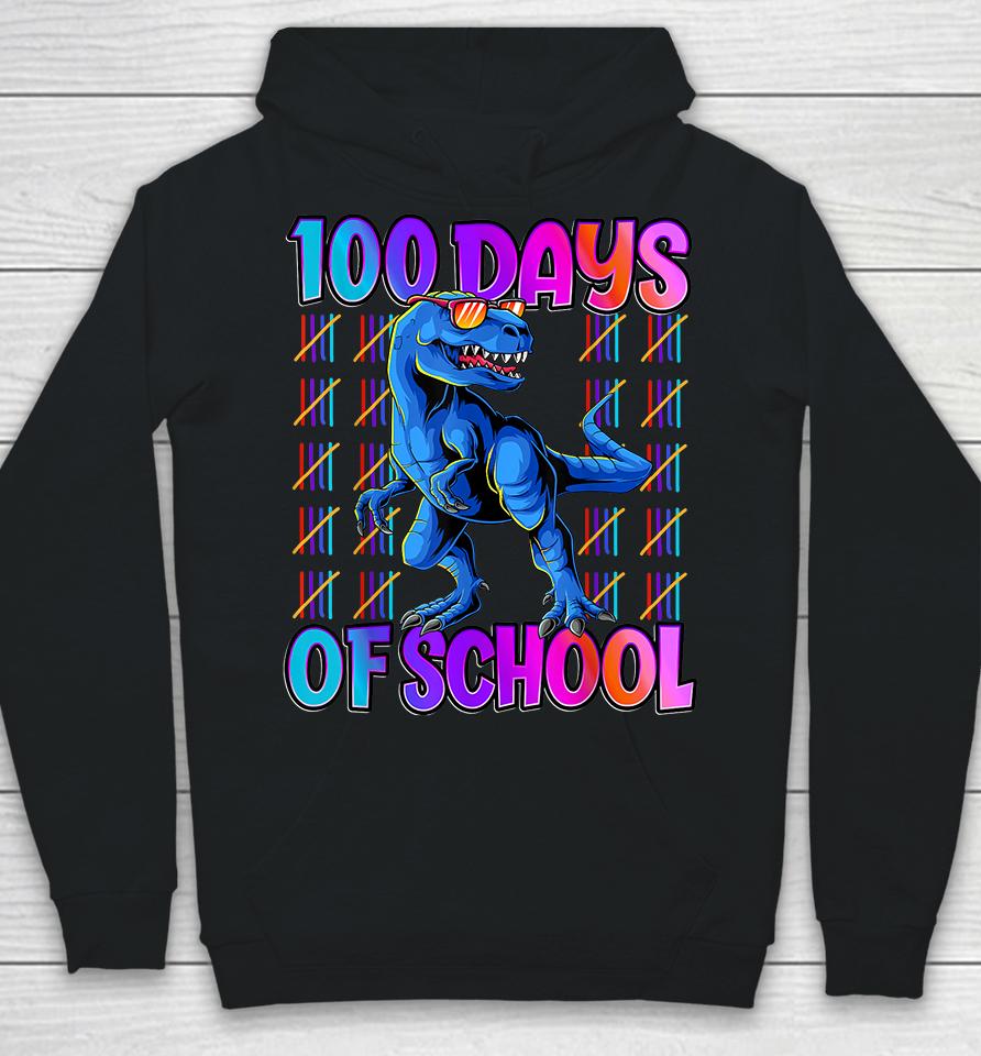 100 Days Of School T-Rex Hoodie