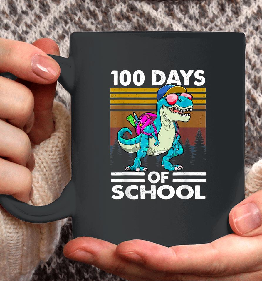 100 Days Of School T-Rex Coffee Mug