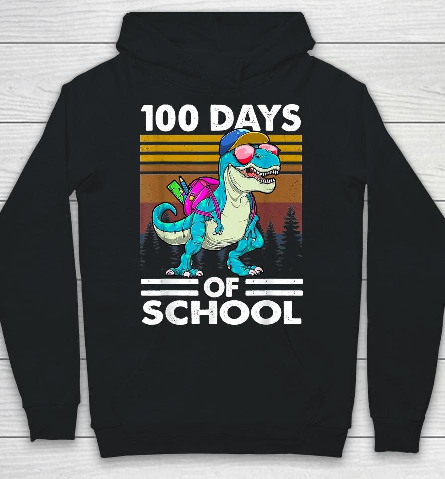 100 Days Of School T-Rex Hoodie