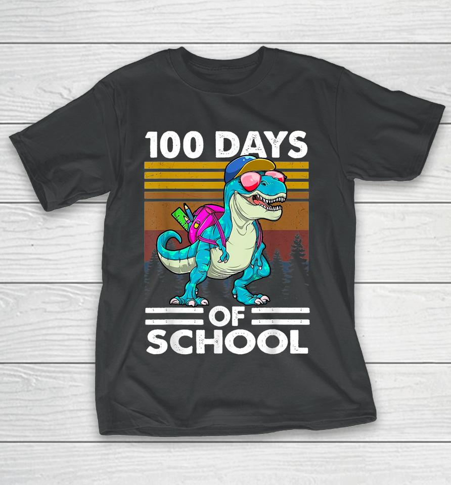 100 Days Of School T-Rex T-Shirt