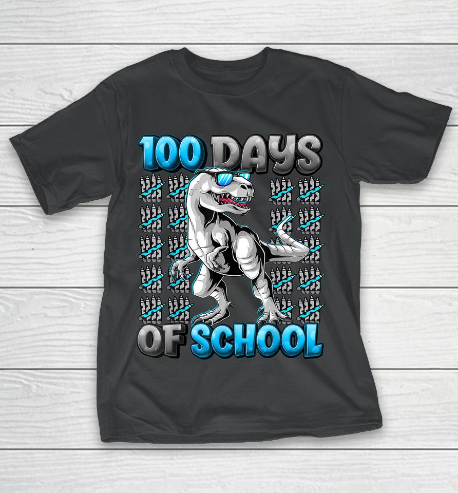 100 Days Of School T-Rex T-Shirt