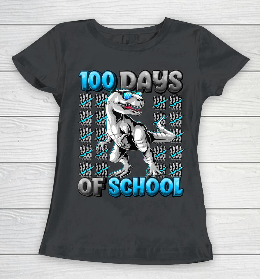 100 Days Of School T-Rex Women T-Shirt