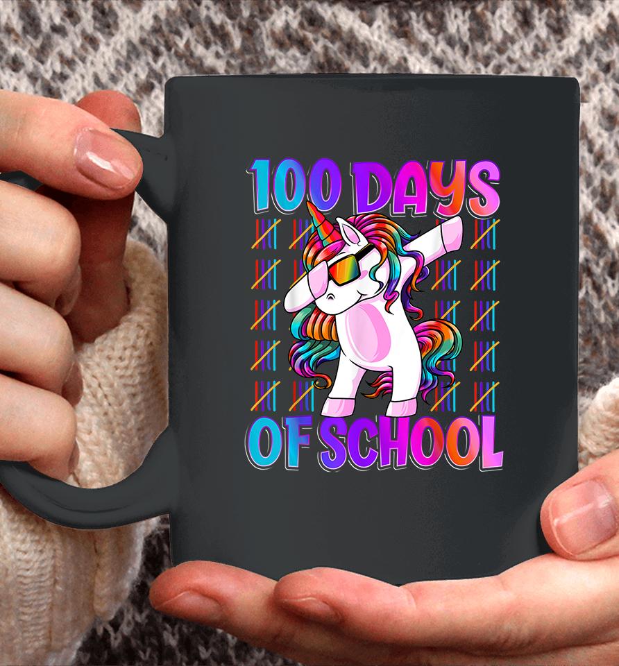 100 Days Of School Unicorn Dabbing Coffee Mug