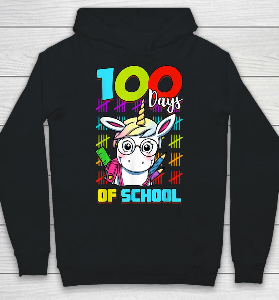 100 Days Of School Unicorn Hoodie