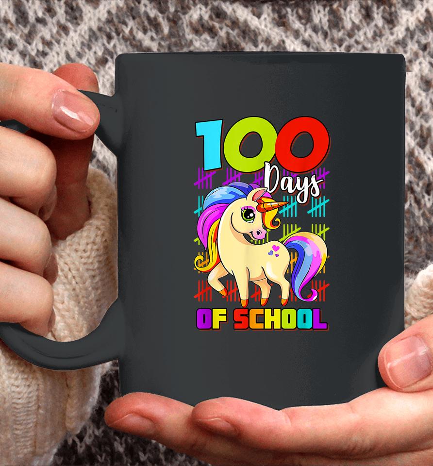 100 Days Of School Unicorn Coffee Mug