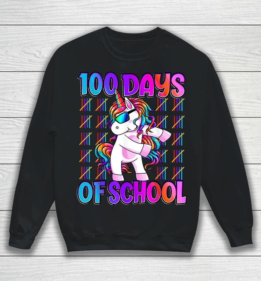 100 Days Of School Unicorn Sweatshirt