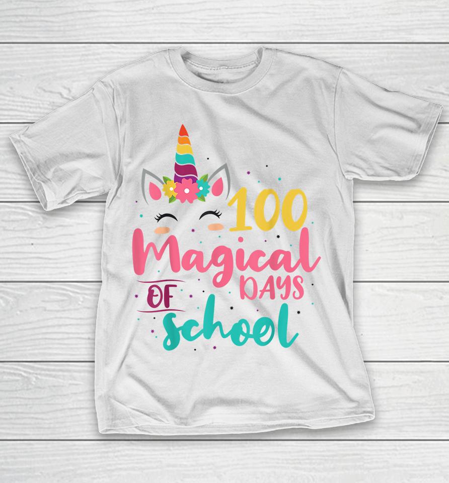 100 Magical Days Of School Unicorn  Pvnp1Fkpzpu4 T-Shirt