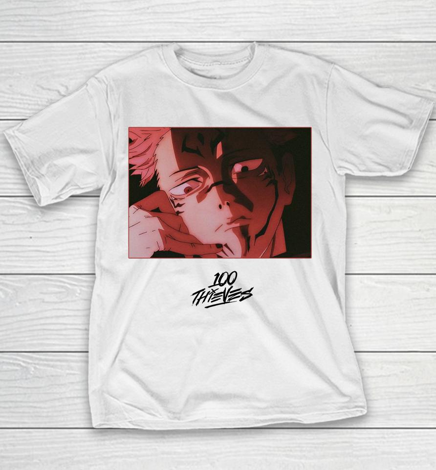 100 Thieves Shop Sukuna Center Youth T-Shirt