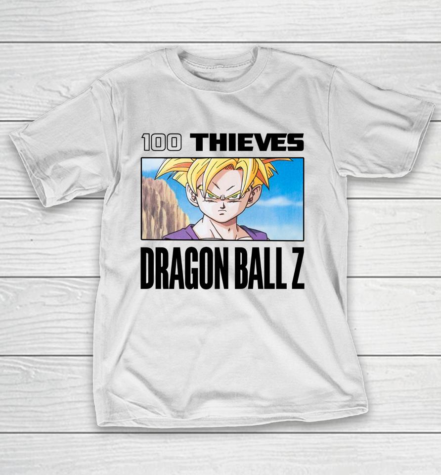 100 Thieves X Higround X Dragon Ball Z New T-Shirt