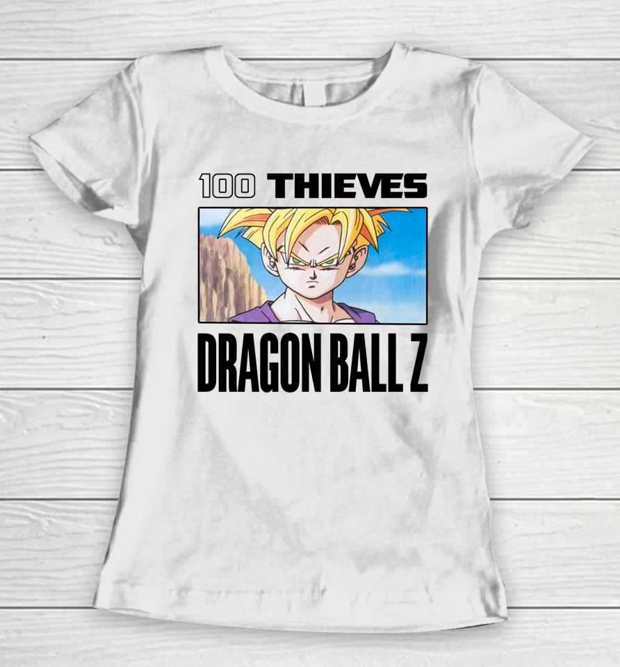 100 Thieves X Higround X Dragon Ball Z New Women T-Shirt