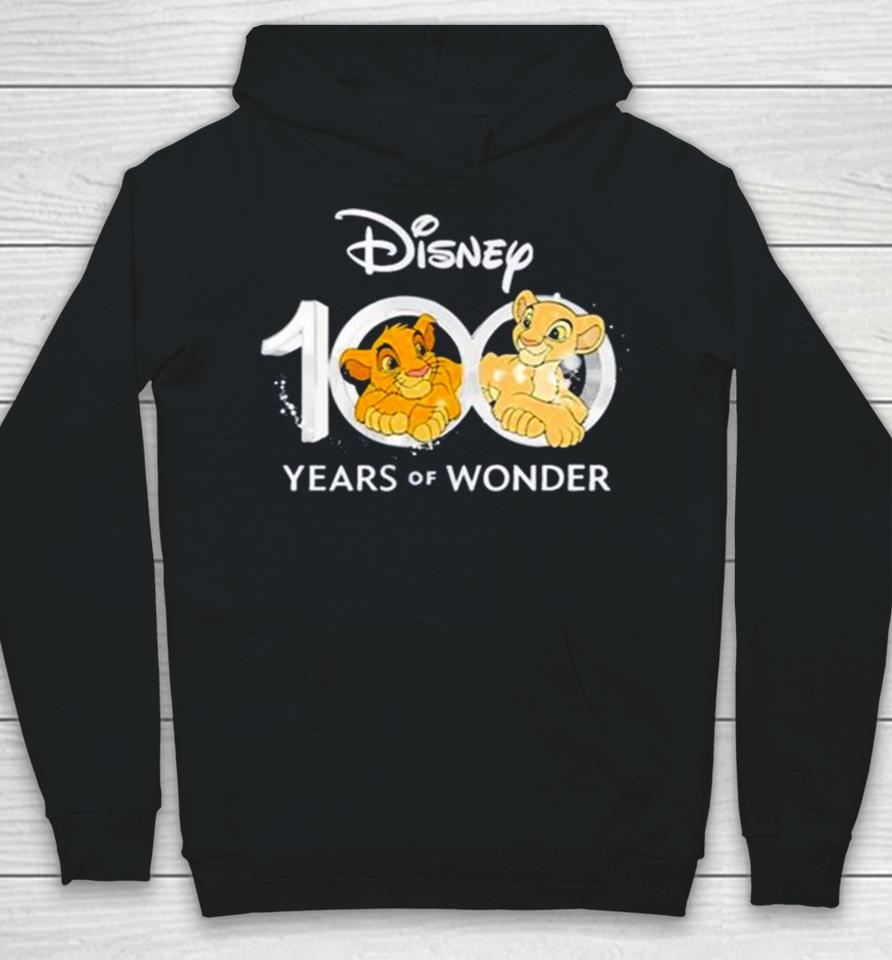 100 Years Of Wonder Nala Simba Logo Hoodie
