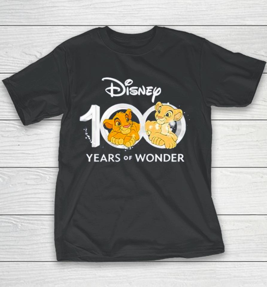 100 Years Of Wonder Nala Simba Logo Youth T-Shirt