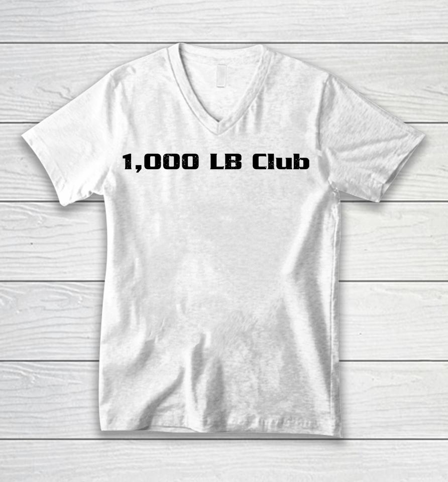 1000 Lb Club Unisex V-Neck T-Shirt