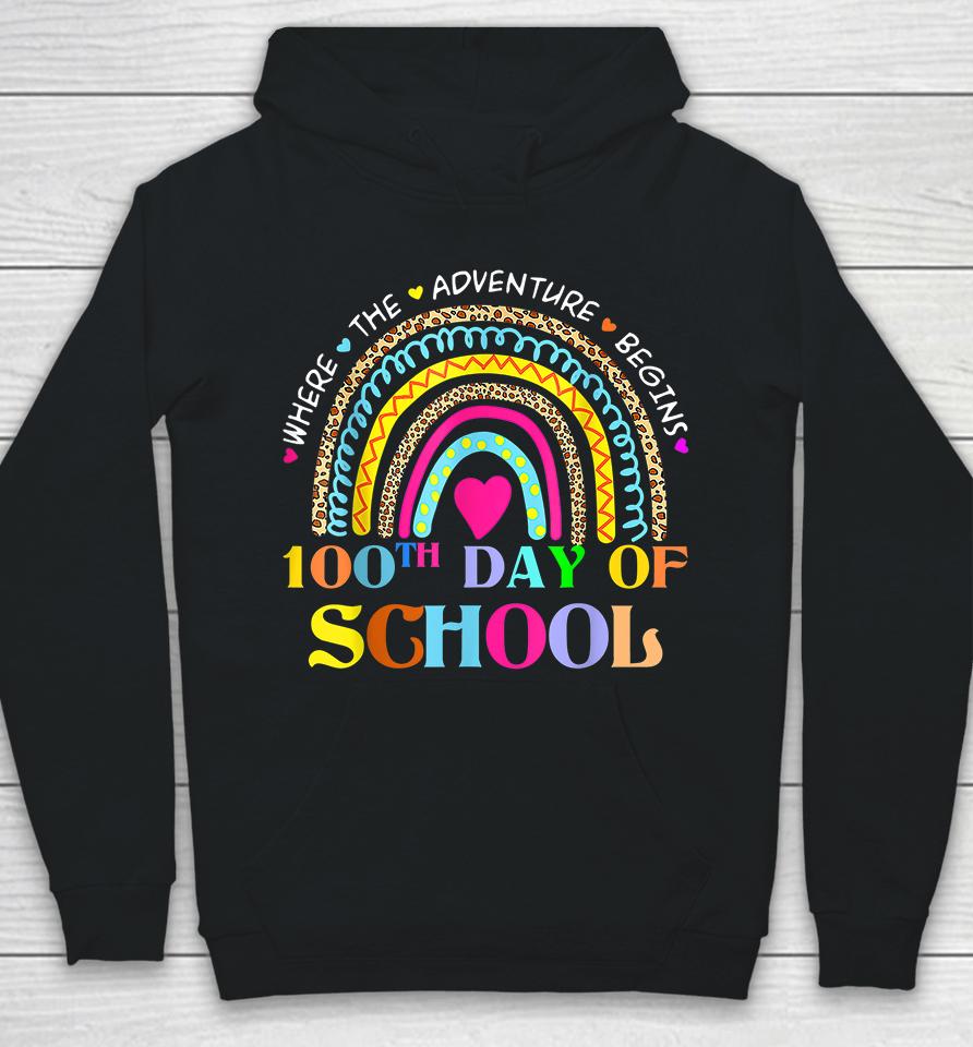 100Th Day Of School Rainbow Hoodie