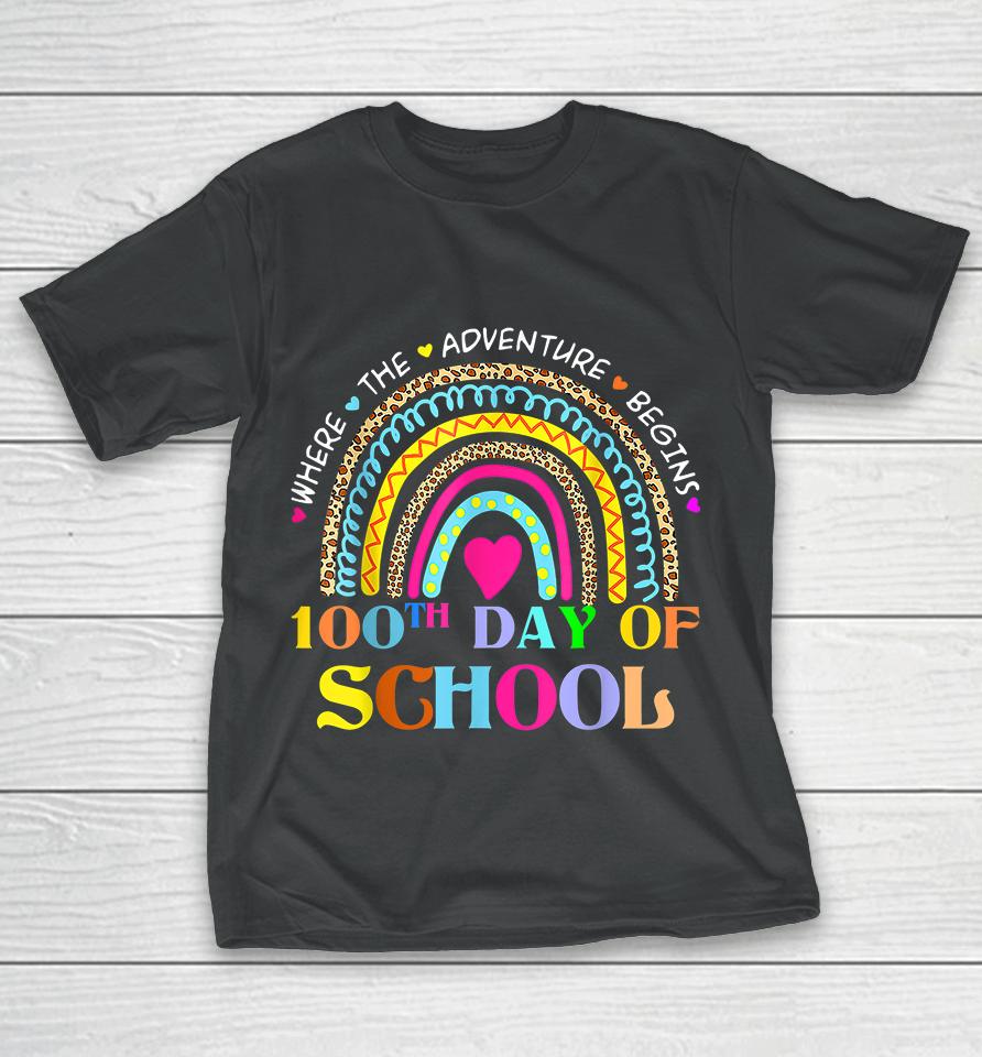 100Th Day Of School Rainbow T-Shirt